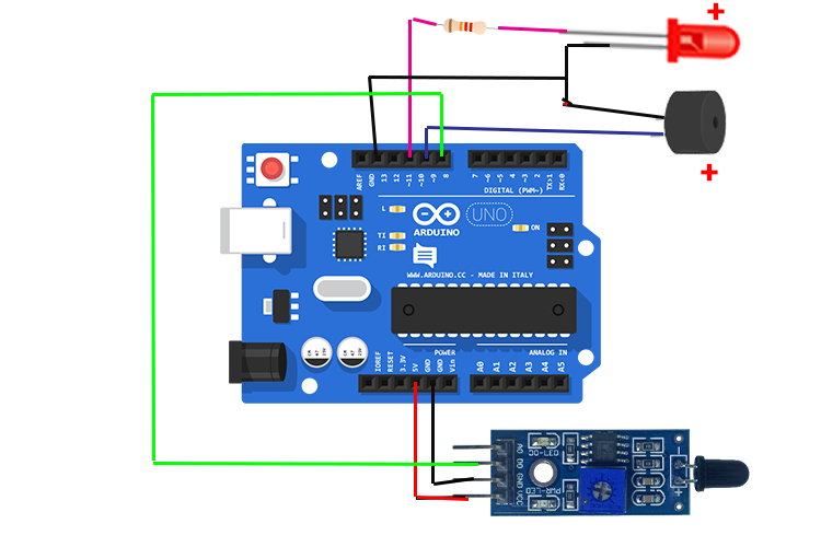 How To Create a Fire Detection Alarm System Using Arduino UNO R3